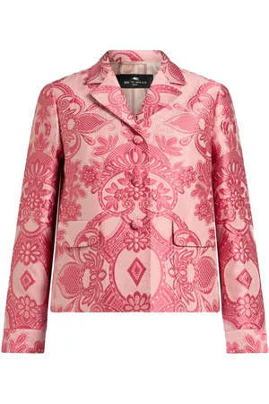 Etro Blomstret jakke med brokade-effekt