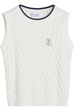 Brunello Cucinelli Vest i kraftig strik