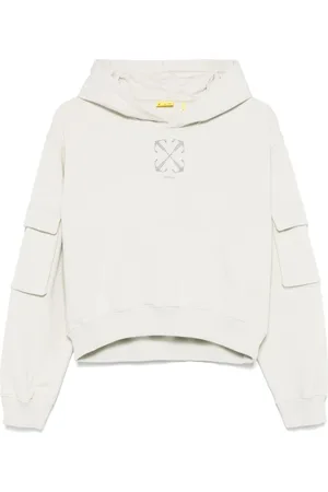 OFF-WHITE Cropped cargo-hættetrøje