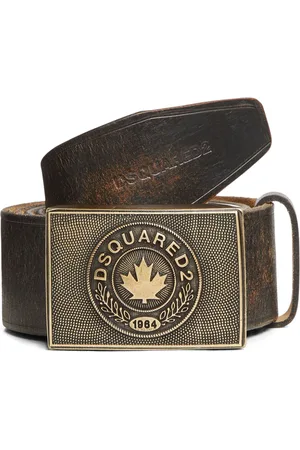 Dsquared2 Læderbælte med logoplade