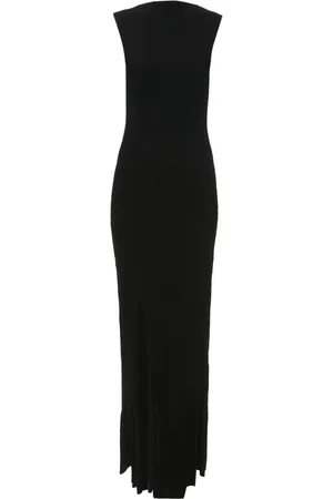 Victoria Beckham ærmeløs lang jumpsuit med plisseret detalje
