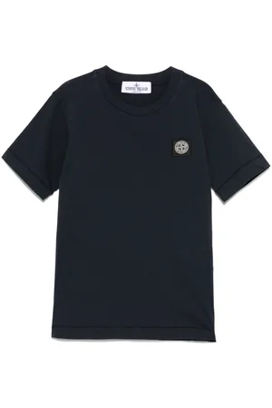 Stone Island T-shirt med logomærke