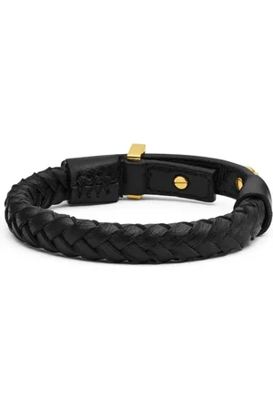 VERSACE Lunar New Year flettet læderarmbånd