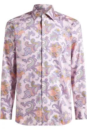 Etro Maxi Flower Paisley skjorte