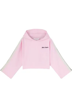 Palm Angels Cropped hættetrøje med tryk