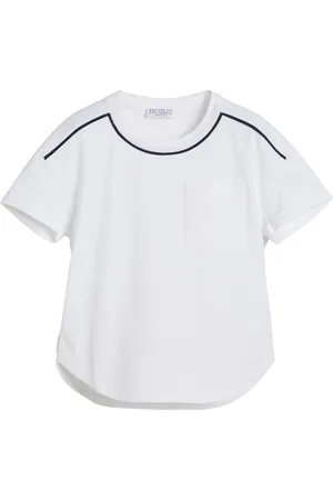 Brunello Cucinelli T-shirt med monili-detalje