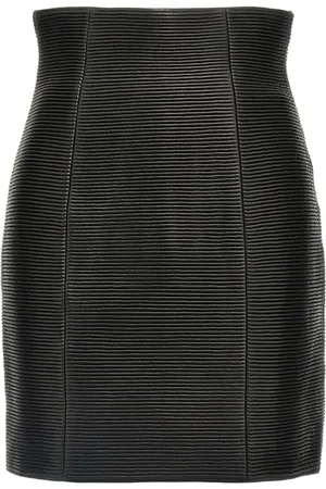 Balmain Lædernederdel