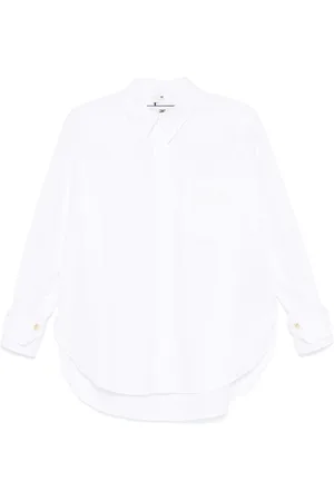 Elisabetta Franchi Skjorte i poplin med broderet logo