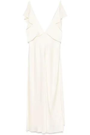 Jil Sander Mellemlang kjole i satin