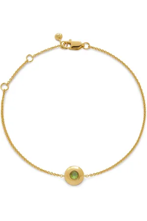 Monica Vinader August Birthstone armbånd i 18 karat forgyldt sølv