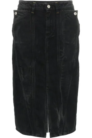 Givenchy Højtaljet denimnederdel med smal pasform