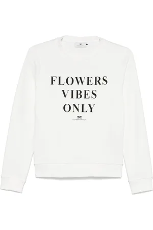 Elisabetta Franchi Sweatshirt med tekst-tryk
