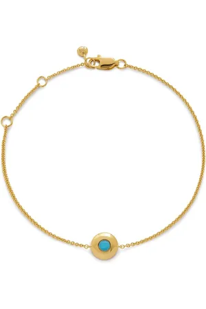 Monica Vinader December Birthstone armbånd i 18 karat forgyldt sølv