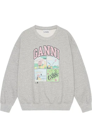 Ganni Sweatshirt med tryk