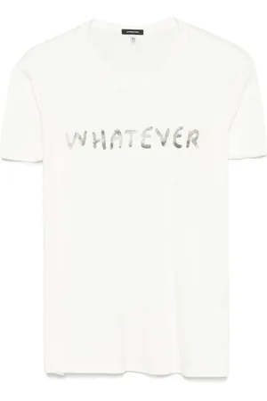R13 T-shirt med Whatever-tryk
