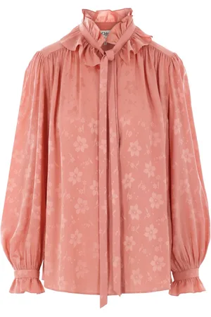 Chloé Blomstret skjorte i jacquard