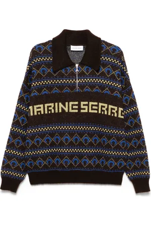 Marine Serre Sweater i jacquard