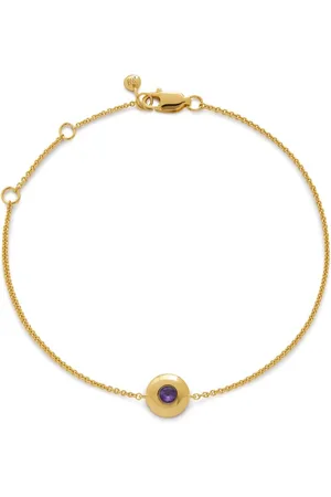 Monica Vinader February Birthstone armbånd i 18 karat forgyldt sølv