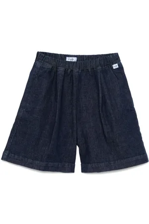 Il gufo Denimshorts med plisseret detalje