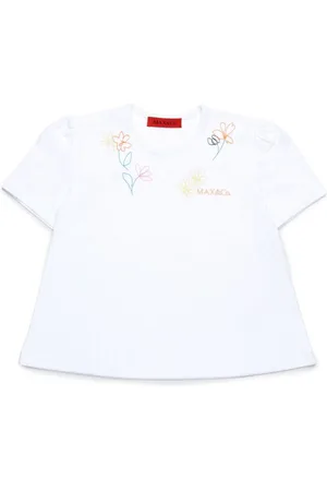 MAX&Co. Kids T-shirt med broderede blomster