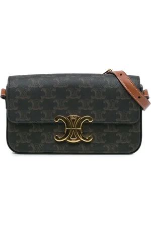 Céline Triomphe Coated Canvas Claude skuldertaske fra 2022
