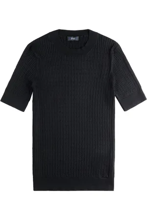 FAY Kabelstrikket T-shirt