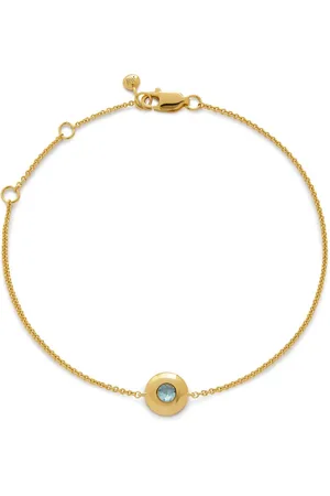 Monica Vinader March Birthstone armbånd i 18 karat forgyldt sølv