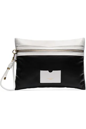 Givenchy Og hvid Tag XL-clutch i læder