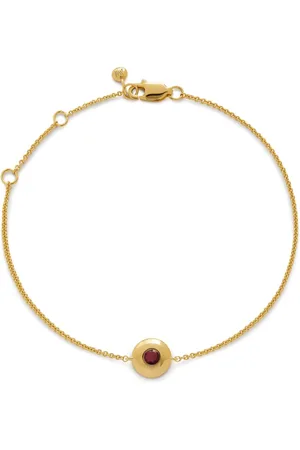 Monica Vinader July Birthstone armbånd i 18 karat forgyldt sølv