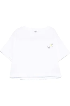 Il gufo T-shirt med logobroderi