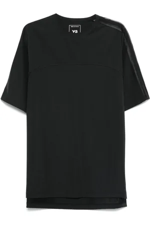 Y-3 T-shirt i mesh med tre striber