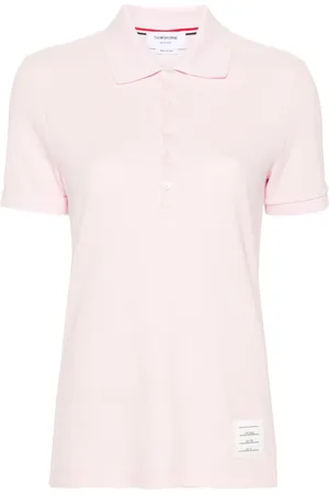 Thom Browne Polo i piqué med logomærke