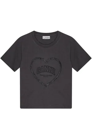Ganni T-shirt med hjertemotiv