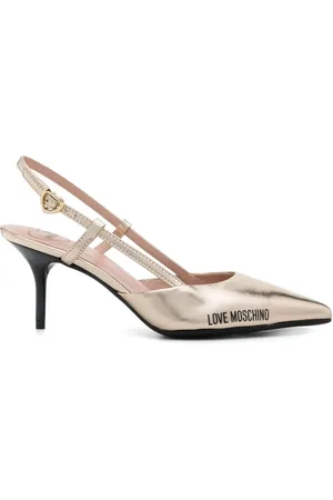 Moschino 65 mm pumps med logotryk