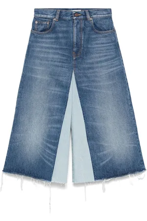 Chloé Denimshorts med patchwork