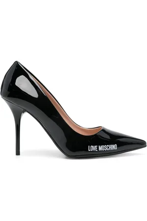 Moschino 95 mm pumps med logotryk