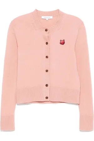 Maison Kitsuné Cardigan med rævehovedmærke