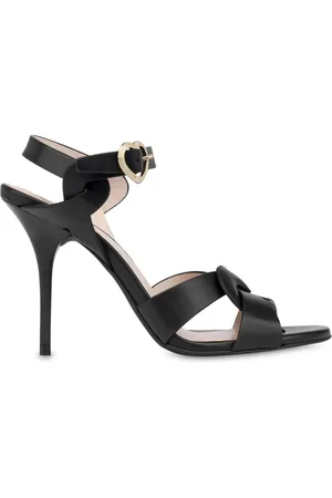 Moschino 100mm sandaler i læder