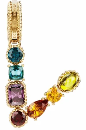 Dolce & Gabbana Rainbow Alphabet-vedhæng i 18 karat guld med flere sten