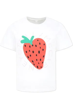 Stella McCartney T-shirt med jordbærtryk