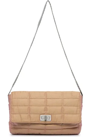CHANEL Iriserende Reissue 2.55 Chocolate Bar skuldertaske fra 1997-1999
