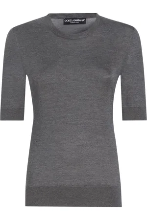 Dolce & Gabbana Strikket top med rund hals