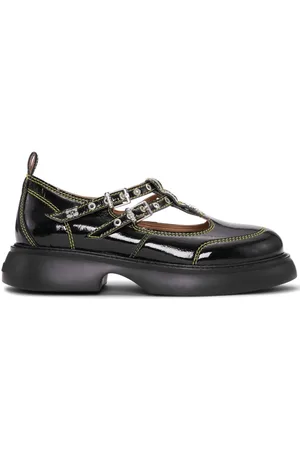 Ganni Loafers med logoplade