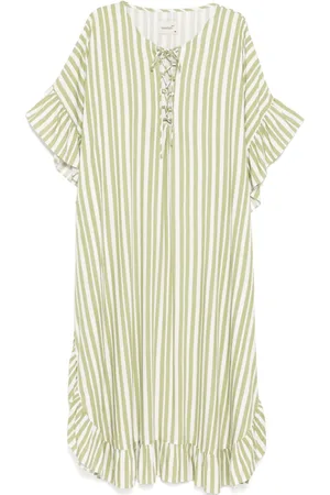 Bambah Raya kaftan-kjole med flæser