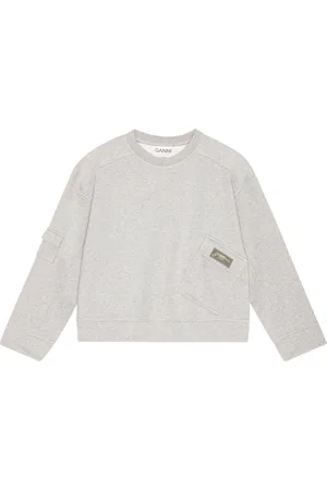 Ganni Sweatshirt med logomærke