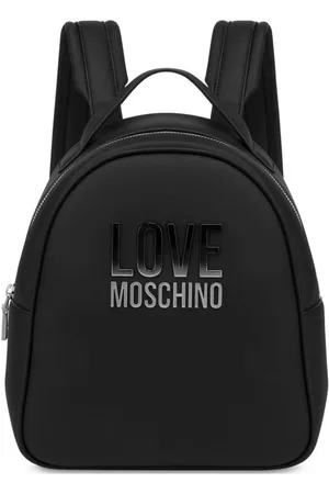 Moschino Rygsæk med logo-applikation