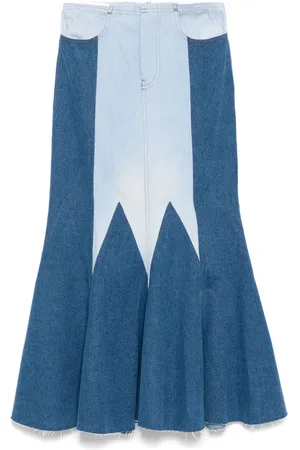 Conner Ives Lang nederdel i denim