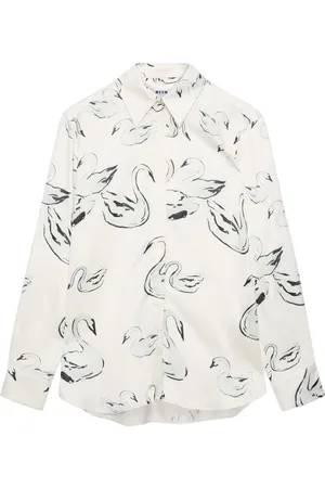 Msgm Skjorte med svanetryk