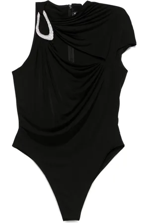 DAVID KOMA Bodysuit med krystalspænde