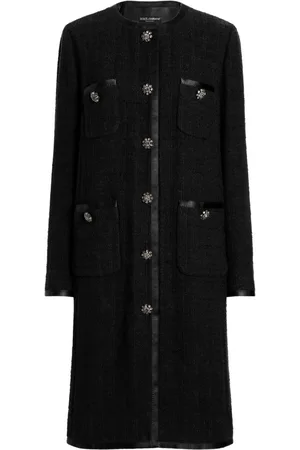 Dolce & Gabbana Enkeltradet tweed-frakke